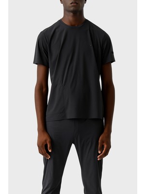 İsaora Isaora Slim Fit Logolu Bisiklet Yaka T Shirt Erkek T Shirt ISR9015 Blck