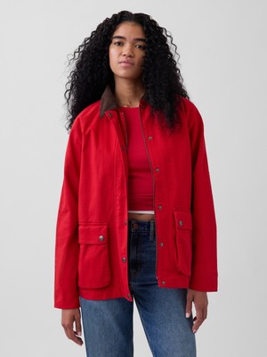 Gap Kadın Kırmızı Oversized Chore Ceket