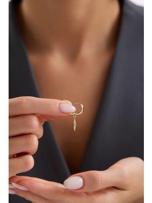 Arpaş 14 Ayar Kutup Yıldızı Altın Küpe