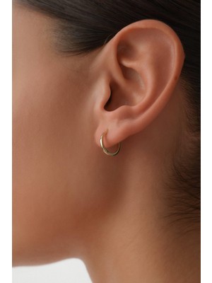 Arpaş 14 Ayar Altın Halka Küpe