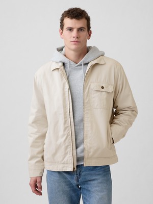 Gap Erkek Krem Relaxed Ripstop Utility Ceket