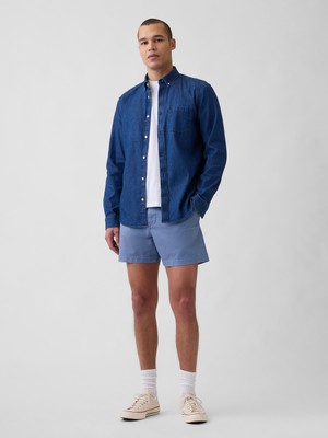 Gap Erkek Açık Mavi 5.5" Relaxed Şort
