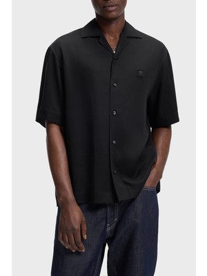 Hugo Logolu Oversize Fit Klasik Yaka Kısa Kollu Gömlek Erkek Gömlek 50560593 001