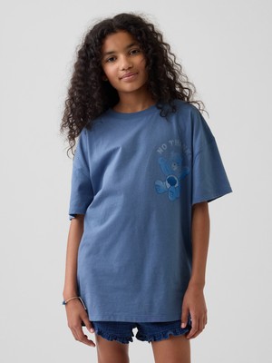 Gap Kız Çocuk Mavi Care Bears Grafik Baskılı Tunik T-Shirt