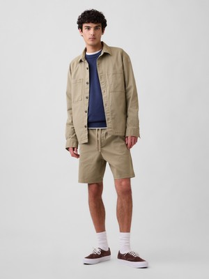 Gap Erkek Bej 7" Essential Pull-On Khaki Şort