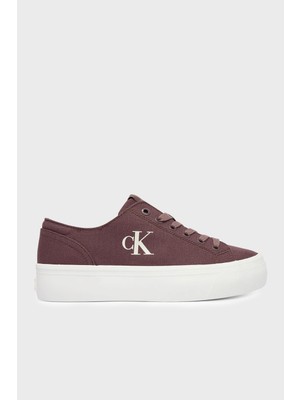Calvin Klein Logolu Kalın Tabanlı Sneaker Ayakkabı YW0YW01763PD8 Bayan Ayakkabı YW0YW01763 Pd8