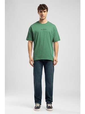 Lee Cooper Rıcky Erkek High Rise Straight Fit Pamuklu Jean Pantolon Yeşil