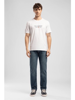 Lee Cooper Harry Erkek Straıght Normal Kesim Normal Bel Düz Paça Jean Pantolon Mavi