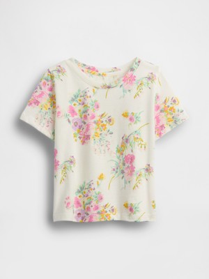 Gap Kız Bebek Krem Mix & Match Grafik Baskılı T-Shirt