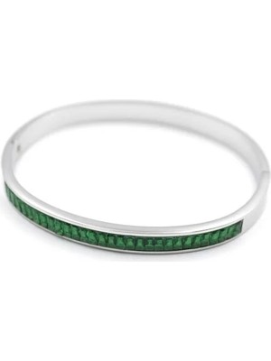 Die Grup Baget Taşlı Bilezik - Yeşil