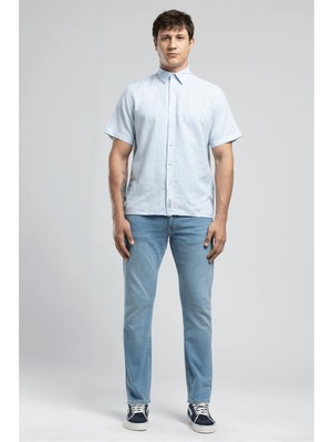 Lee Cooper Harry Erkek Straight Fit Jean Pantolon Mavi