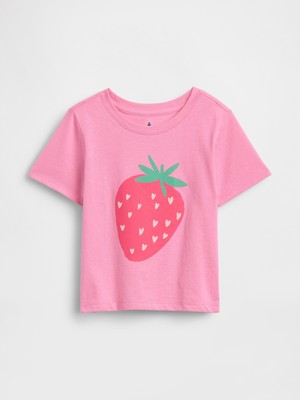 Gap Kız Bebek Pembe Mix & Match Grafik Baskılı T-Shirt