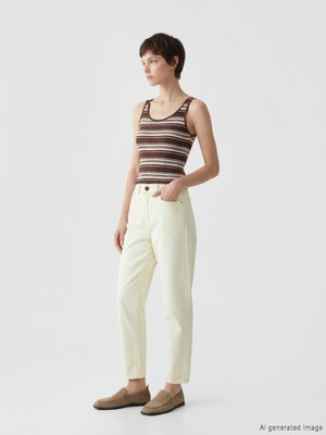 Soulife Mom Fit Kadın Jean Pantolon