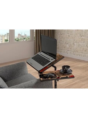 Vivense Glen Home Office Harf Laptop Sehpası, Atlantik Çam