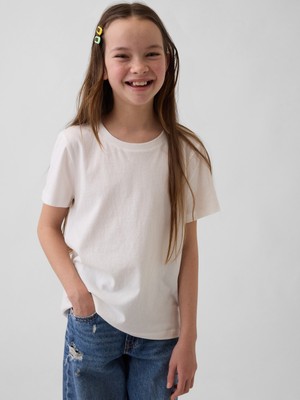 Gap Kız Çocuk Beyaz Vintagesoft T-Shirt