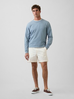 Gap Erkek Beyaz 5.5" Relaxed Şort