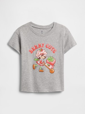 Gap Kız Bebek Gri Grafik Baskılı T-Shirt