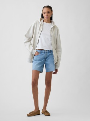 Gap Kadın Açık Mavi 5" Mid Rise Yumuşak Denim Şortlar