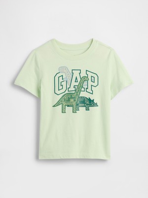 Gap Erkek Bebek Açık Yeşil Grafik Baskılı T-Shirt
