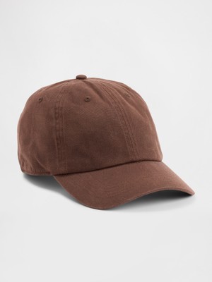 Gap Erkek Kahverengi Waxed Canvas Beyzbol Şapka