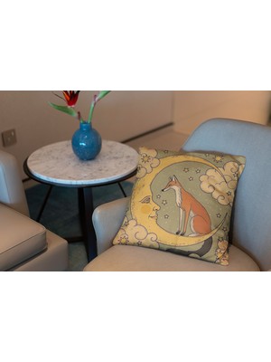Abat Home Dekoratif, Modern Dijital Baskılı Süet Kırlent Kılıfı (Koltuk Yastık Kılıfı)  40 x 40