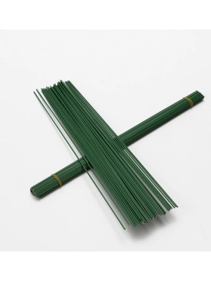 İğne İzi Plastik Çiçek Yapma Teli - Dekoratif Çiçek Yapım Teli - Craft Flower Making Wire - 40CM - 10 Adet Çiçek Yapım Teli