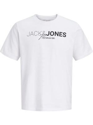Jack & Jones Jack&jones 12298018 0 Yaka Erkek Tshirt - Beyaz