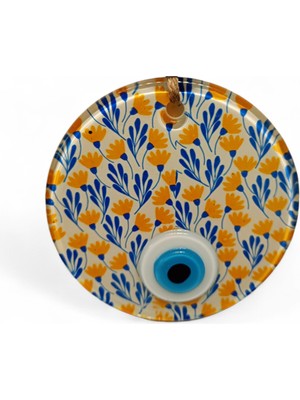 Hediyegeldi Sarı Karanfil Nazar Boncuğu Füzyon Cam 10 Çap 4 mm