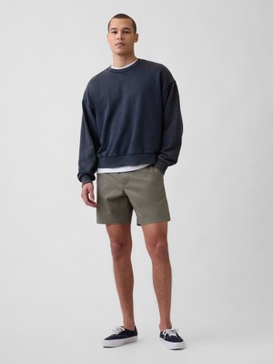 Gap Erkek Haki 7" Relaxed Şortlar