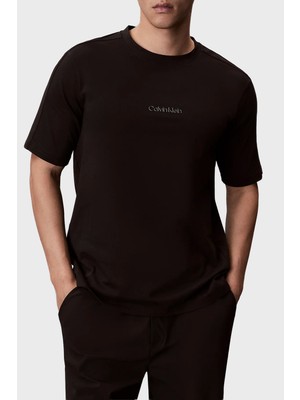 Calvin Klein Logolu % 100 Pamuk Regular Fit Bisiklet Yaka T Shirt  LVGMS6K100UB1 Erkek T Shirt LVGMS6K100 Ub1