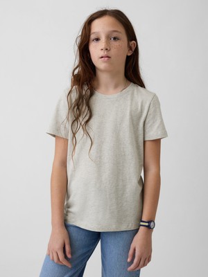 Gap Kız Çocuk Açık Gri Vintagesoft T-Shirt