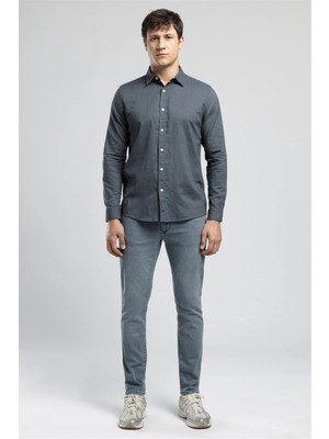 Lee Cooper Jack Erkek Slim Fit Pamuklu Jean Pantolon Mavi