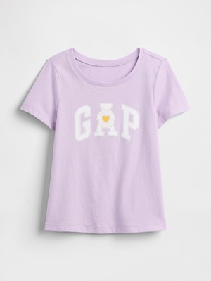 Gap Kız Bebek Lila Babygap Logo T-Shirt