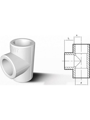 Fırat 50 mm Pprc Te Parça 5 Adet