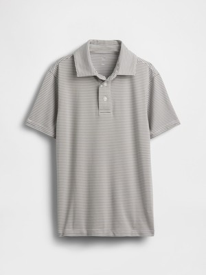 Gap Erkek Çocuk Gri Gapfit Tech Performans Polo T-Shirt