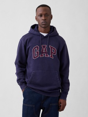 Gap Erkek Lacivert Vintagesoft Relaxed Logo Sweatshirt