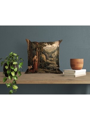 Abat Home Dekoratif, Modern Dijital Baskılı Süet Kırlent Kılıfı (Koltuk Yastık Kılıfı)  40 x 40