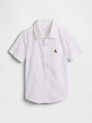 Gap Erkek Bebek Beyaz Brannan Bear Poplin Gömlek