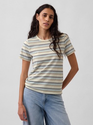 Gap Kadın Krem Organik Pamuk Vintagesoft T-Shirt