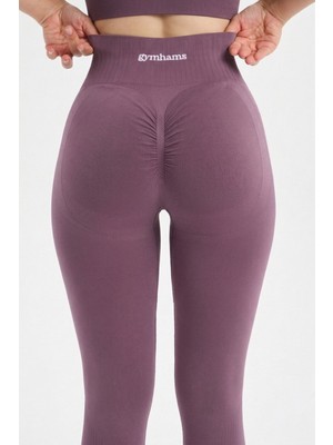 Gymhams Sculpta Serisi(Yüksek Toparlayıcılık)Kalçası Büzgülü Kalça Şekillendirici Push Up Kadın Spor Tayt