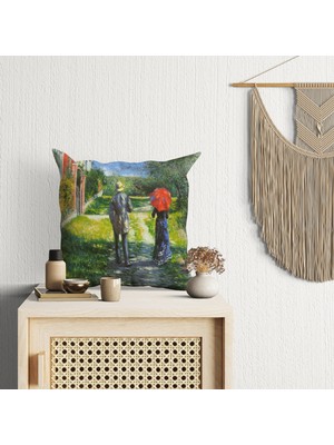 Abat Home Dekoratif, Modern Dijital Baskılı Süet Kırlent Kılıfı (Koltuk Yastık Kılıfı)  40 x 40