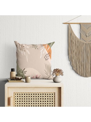 Abat Home Dekoratif, Modern Dijital Baskılı Süet Kırlent Kılıfı (Koltuk Yastık Kılıfı)  40 x 40