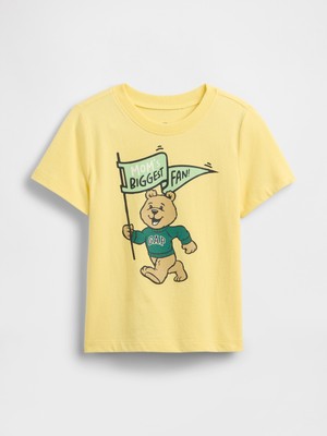 Gap Erkek Bebek Sarı Grafik Baskılı T-Shirt