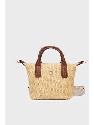 Tommy Hilfiger Logolu Çıkarılabilir Askılı Tote Çanta Bayan Çanta AW0AW18526 0f4