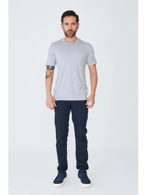 White Stone Lacivert Tencel Kumaş Yazlık Chino Erkek Pantolon