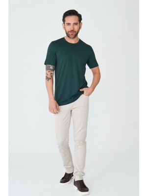 White Stone Bej Tencel Kumaş Yazlık Erkek Chino Pantolon