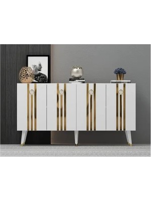 Vivense Işıl Konsol, Beyaz Altın, 150 cm