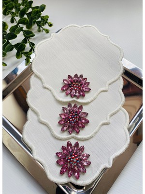 Elçiçek Homedecor Sunum Peçete,kokteyl Peçete,kahve Yanı Sunum Peçete 3 Adet