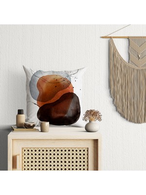 Abat Home Dekoratif, Modern Dijital Baskılı Süet Kırlent Kılıfı (Koltuk Yastık Kılıfı)  40 x 40