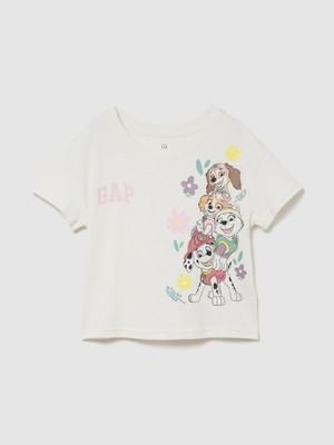 Gap Kız Bebek Beyaz Paw Patrol Logo T-Shirt